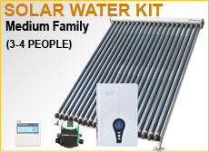 Medium Family Solar Water Kit